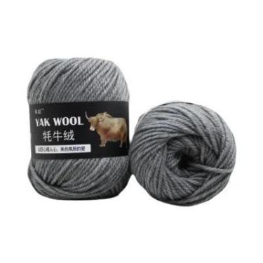 Imagem de Fio De Lã Misturada De Cashmere De Yak E Merino Para Tricô E Crochê De