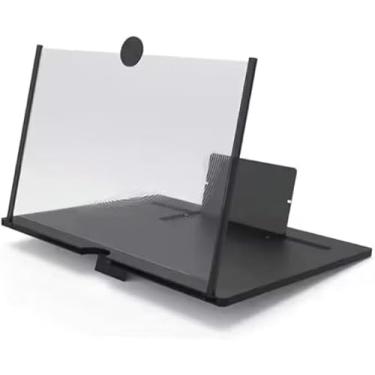 Imagem de Lupa de Tela para Celular, Ampliador de Tela HD 3D, Suporte Dobrável, 12 Polegadas, para Filmes, Vídeos e Jogos