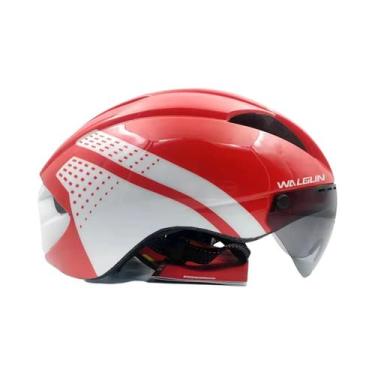 Imagem de Capacete De Bicicleta Unissex Com Lentes Substituíveis Para Competição