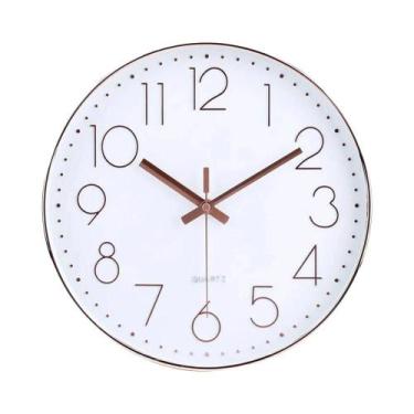 Imagem de Relógio De Parede Digital Silencioso De Quartzo De 8/12 Polegadas Para