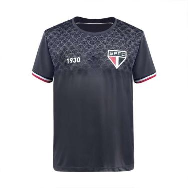 Imagem de Camiseta Braziline SPF Trofeu Feminino - Chumbo