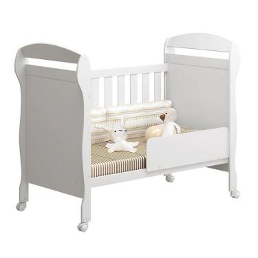 Imagem de Dormitório Infantil Lívia Guarda Roupa, Cômoda E Berço Danny Branco - Phoenix Baby Branco