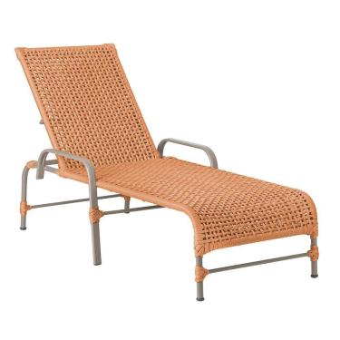 Imagem de Espreguiçadeira Catar Fendi E Corda Náutica Trama Original Terra Cota