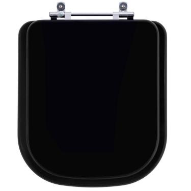 Imagem de Assento Sanitário Poliester Gap Onix (preto Fosco) Para Vaso Roca