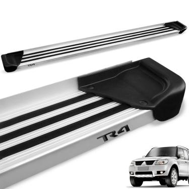 Imagem de Estribo Lateral Pajero Tr4 2002 a 2015 Aluminio Natural A1