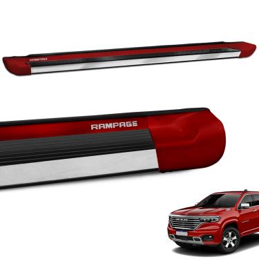 Imagem de Estribo Lateral Rampage 2023 a 2025 Vermelho Frame Personalizado