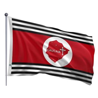 Imagem de Bandeira do Município de Caucaia Uma Face Estampada Tamanho 90x128cm -