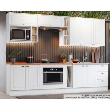 Imagem de Cozinha Modulada Henn Americana Henn 12 Peças CZ314 Branco