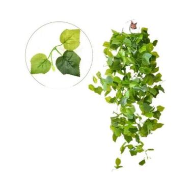 Imagem de Planta Artificial De Hera De 105cm, Vinha Falsa Verde Para Decoração D
