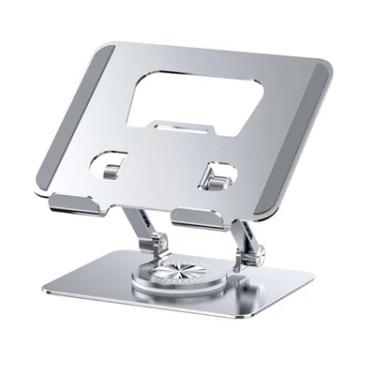 Imagem de Suporte De Mesa Giratório 360° De Alumínio Para Tablet E Ipad