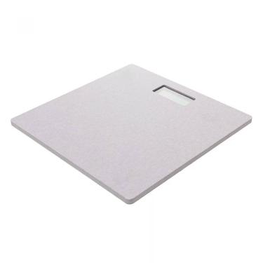 Imagem de Balança Digital para Banheiro Pedra Diatomita 28x28cm Cinza Lyor