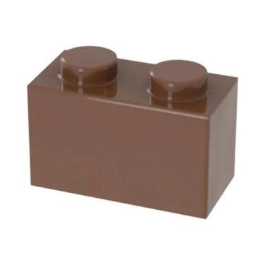 Imagem de 40 Peças Blocos De Montar DIY 1x2 Pontos ABS Educacionais Criativos Co