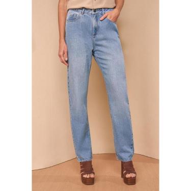 Imagem de CALCA RETA LADO AVESSO JEANS L129059W-Feminino