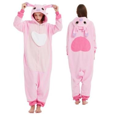 Imagem de Pijama para adultos com macacão e animal, fantasia de cosplay de Hallo