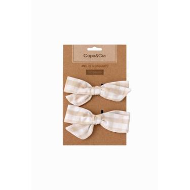 Imagem de Anel De Guardanapo 2 Pcs Laço Marie Areia - Copaecia - Copa&Cia