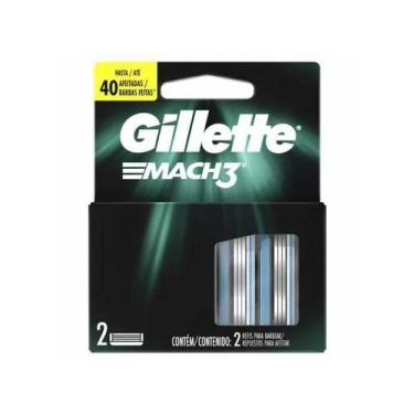 Imagem de Carga para Aparelho de Barbear Mach 3 Com 2 Unidades Gillette