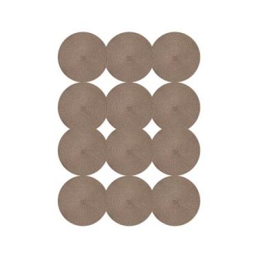 Imagem de Jogo Americano Taupe 37cm Kit 12 Rafimex