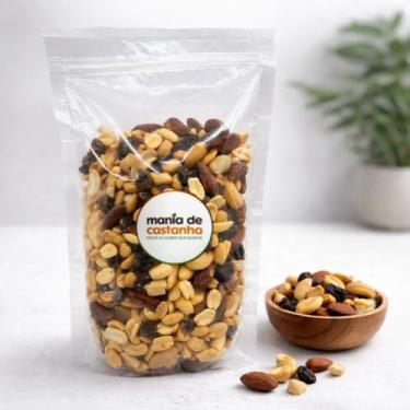 Imagem de Mix de Nuts Sem Sal 1 kg  Campeão de Vendas - Mania De Castanha