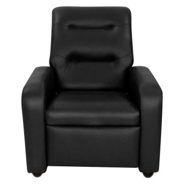 Imagem de Poltrona Classic Reclinável Tecido Corino Matrix Cor Preto