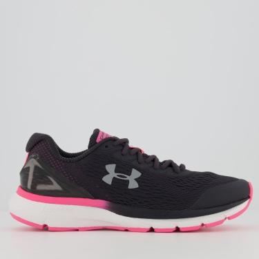 Imagem de Tênis Under Armour Charged Extend Feminino Preto e Rosa-Feminino