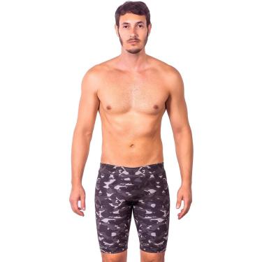 Imagem de BERMUDA DE NATAÇÃO CAMUFLAGEM NOTURNA PROTEÇÃO UV 50+ KAUNA-Masculino