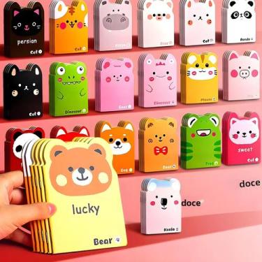 Imagem de Caderno Mini Portátil Infantil Com Desenhos Animados, Diário De Bolso 