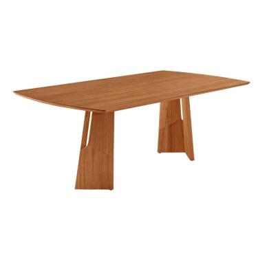 Imagem de Mesa para Sala de Jantar Florida 220cm Tampo Barril Laminado Moderna Mobilia