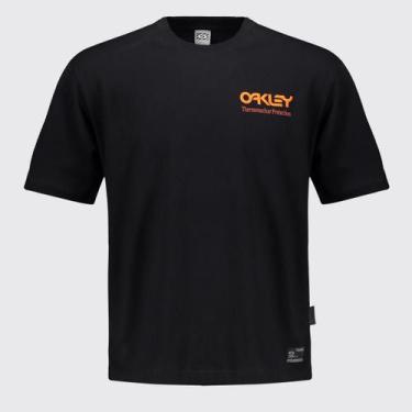 Imagem de Camiseta Oakley Thermonuclear Logo SS Preta, M