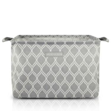 Imagem de Cesto Organizador Multiuso Retangular Loft - Jacki Design, Cinza claro