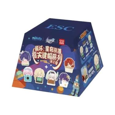 Imagem de Honkai Star Rail Mihoyo V2 Keycap Figuras Empilháveis Caixa Surpresa B