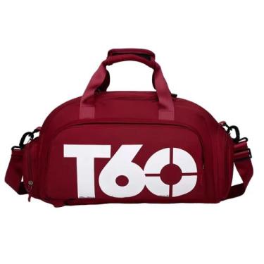 Imagem de Bolsa Mala Mochila T60 Treino Academia Bagagem Camping, Vinho