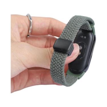 Imagem de Pulseira Magnética De Nylon Trançado Para Xiaomi Mi Band 9 8 10, Elást