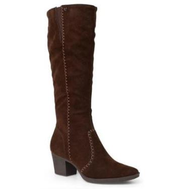 Imagem de Bota Cano Longo Mississipi J1203 Feminina - Cafe-Feminino