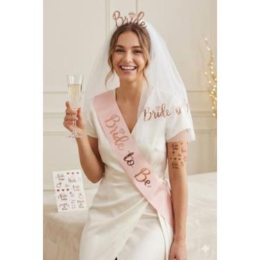 Imagem de Véu Noiva e Tiara Despedida de solteira Bride Papilloo