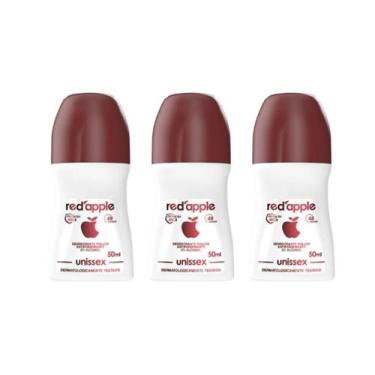 Imagem de Kit 3un Red Apple Antitranspirante Roll-On Unissex