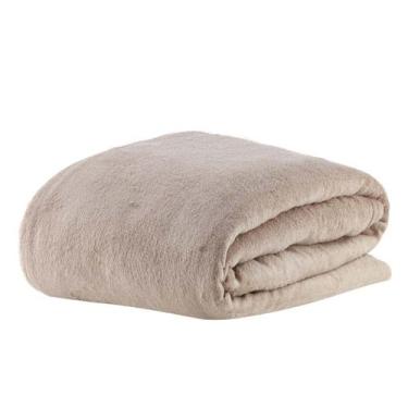 Imagem de Manta Microfibra Queen Macia Flannel Corttex, Bege