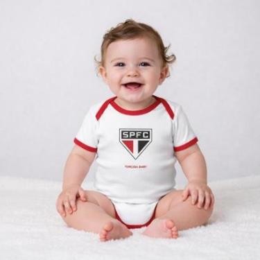 Imagem de Body Bori Bebê Infantil São Paulo SPFC Oficial Torcida Baby-Unissex