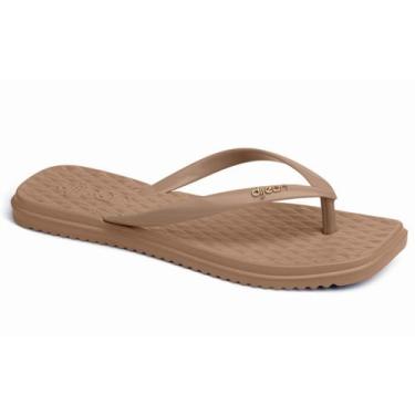 Imagem de Chinelo Feminino Dijean Conforto Leve Esporão Moda, Camel, 36