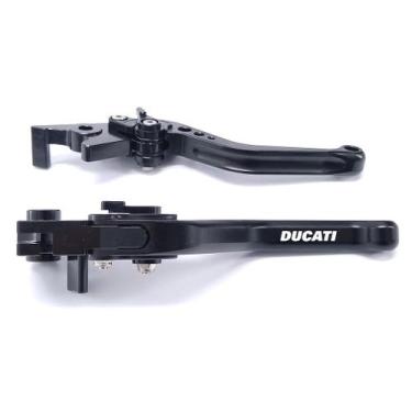 Imagem de Manete Esportivo Reforçado Monster Multistrada Dark Stripe Gravado a L