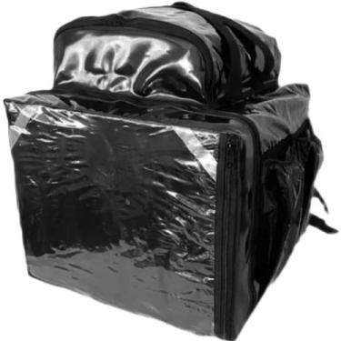 Imagem de Mochila motoboy bag entregador Pizza delivery em lona de caminhão impe