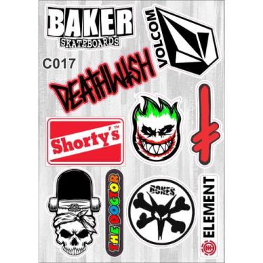 Imagem de Cartela De Adesivos - C017- Carro - Moto - Caminhão - Bike - Stickers 