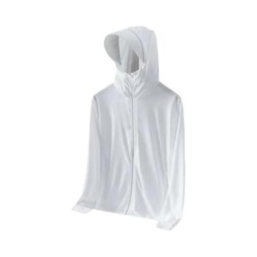 Imagem de Jaqueta Masculina Corta-Vento Ultrafina Com Capuz De Seda Gelada Com P