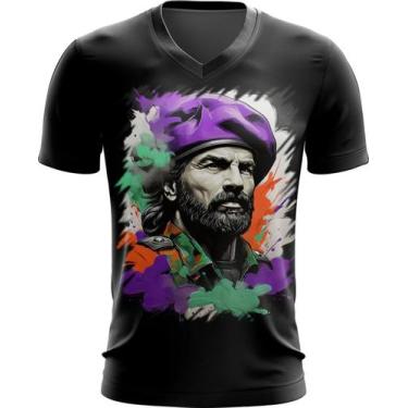 Imagem de Camiseta Gola V Boina Roxa Soldado Batalhão 6 - Kasubeck Store®, INF 1