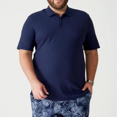 Imagem de Camisa Polo Básica Masculina Adulto Plus Size Piquet Stretch - Malwee Plus-Masculino