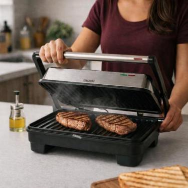 Imagem de Sanduicheira E Grill Elétrico 1000W 220V Inox Antiaderente - Startools