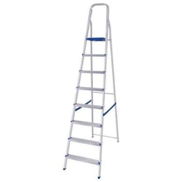 Imagem de Escada Alumínio 8 Degraus 219cm Mor - Doméstica Leve E Durável