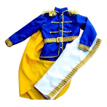 Imagem de Fantasia Menino Infantil Príncipe Realeza Rei Cosplay Luxo - Pingo De 