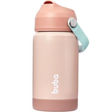 Imagem de Copo Térmico Buba Parede Dupla Com Canudo Blush Rosa