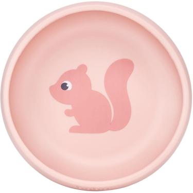 Imagem de Bowl Em Silicone Buba Com Ventosa Cloudy Esquilo Rosa