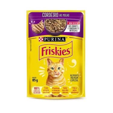 Imagem de Ração Úmida Friskies Cordeiro ao Molho 85g - Purina